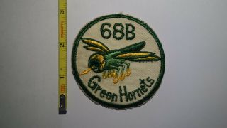 Extremely Rare 1968 Usaf,  Pilot Training Class 68b Green Hornets Flight Patch