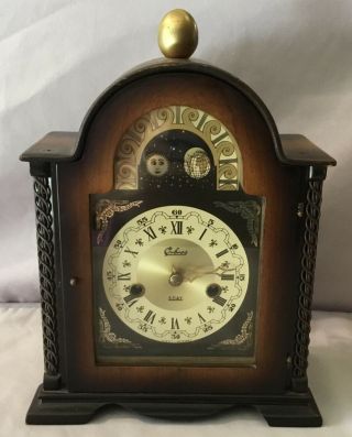 Orbros 8 Day Wooden Mantel Clock - West Germany