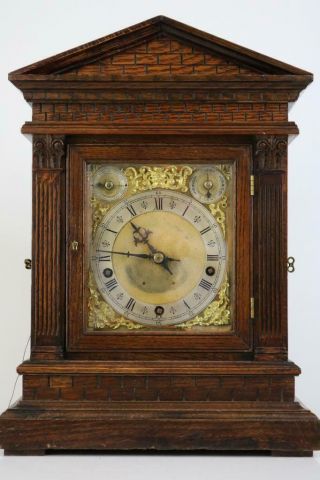 Magnificent Antique Chiming Bracket Clock - W&h 1/4 Westmister On 5 Coiled Gongs