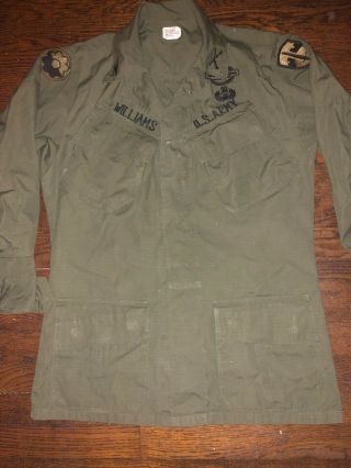 Paratrooper Vietnam War Jungle Jacket Named Airborne West Point Colonel