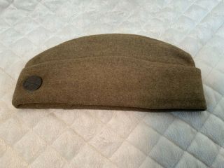 WW1 US Wool Overseas Cap Hat W/ Artillery Machine Guns Corp Insignia 5