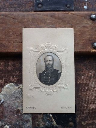 1861 General Ulysses S Grant Cdv - Early Civil War " Long Beard " Photogravure.