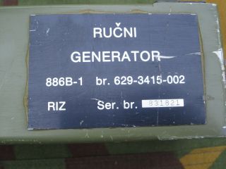 Military HF Radio Transceiver RU - 20 (PRC - 515) Hand Generator 5