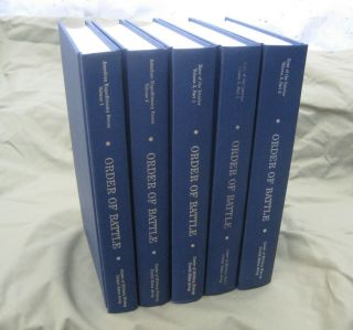 Order Of Battle Of The United States Land Forces In The World War - 5 Volume Set