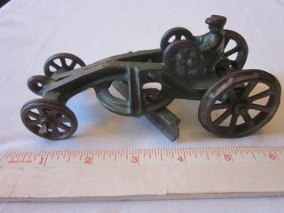 ANTIQUE CAST IRON TOY ROAD GRADER,  GREEN PAINT,  I920 ' s,  MADE BY A.  C.  WILLIAMS 2