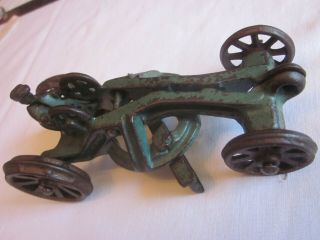 ANTIQUE CAST IRON TOY ROAD GRADER,  GREEN PAINT,  I920 ' s,  MADE BY A.  C.  WILLIAMS 4
