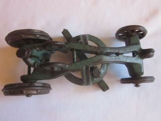 ANTIQUE CAST IRON TOY ROAD GRADER,  GREEN PAINT,  I920 ' s,  MADE BY A.  C.  WILLIAMS 5