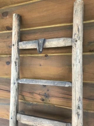 Antique Vintage Primitive Decorative Wood Ladder 72
