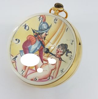 Omega Erotic Paperweight / Ball Clock Ca 1910 (censured Pictures)