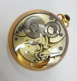 Omega Erotic Paperweight / Ball Clock ca 1910 (Censured pictures) 6