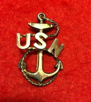Ww1 Navy Cpo Badge Sterling