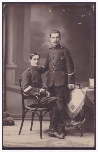 Greece Germany 1917 Photo Of 2 Greek Officers To Remind GÖrlitz By L.  Penzel