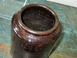 REDWARE CANISTER; 18th - 19th C.  ENGLAND AMERICANA 6