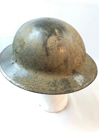 WWII WW2 US U.  S.  Kelly Helmet,  M1917,  M - 1917,  Doughboy,  Broodie,  Army,  Steel 5
