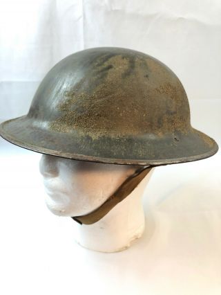WWII WW2 US U.  S.  Kelly Helmet,  M1917,  M - 1917,  Doughboy,  Broodie,  Army,  Steel 8