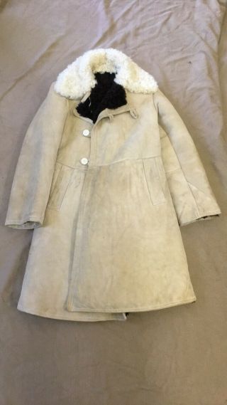 Russian Army Winter Sheepskin Coat Tulup Bekesha Size 48
