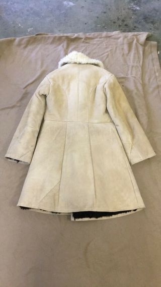 Russian Army Winter Sheepskin Coat Tulup Bekesha Size 48 3