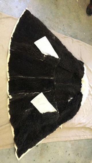 Russian Army Winter Sheepskin Coat Tulup Bekesha Size 48 4