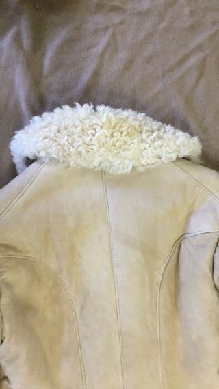 Russian Army Winter Sheepskin Coat Tulup Bekesha Size 48 5