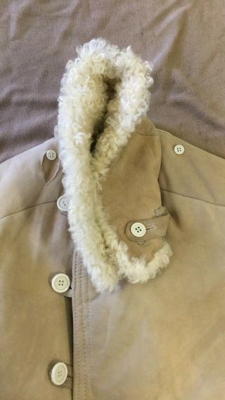 Russian Army Winter Sheepskin Coat Tulup Bekesha Size 48 8