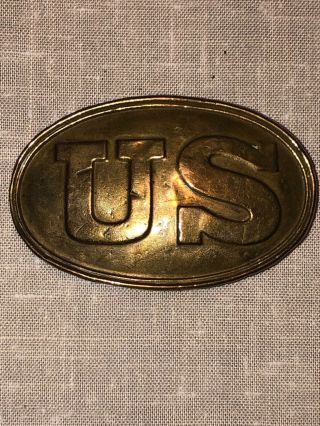 US Brass Civil War Boyd & Sons Boston Leather Belt Plate Buckle 5