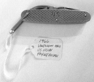 Us Army Camillus Issue Pocket Knife,  1966 Vietnam War Era