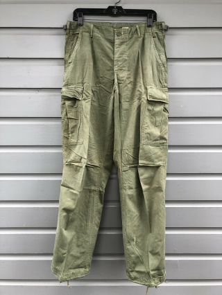 Vintage Vietnam War U.  S.  Military Green Combat Tropical Uniform Pants Trousers