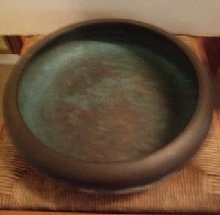 Antique Asian Bronze Bowl with Markings 4