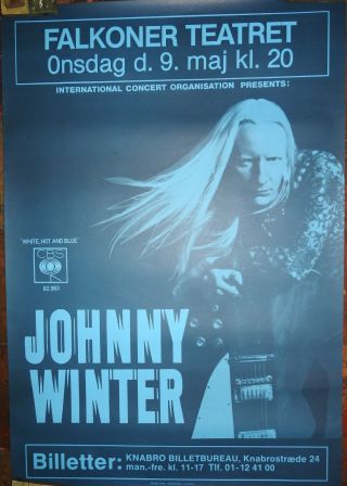 Johnny Winter Concert Poster Owned By Johnny Winter