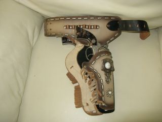 vintage toy cap gun set hubley texan jrs 6