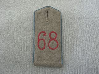 Wwi German Shoulder Board - 68th Infantry Regiment