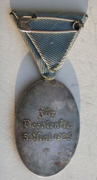 After WW1 German medal of DA organization 5th of May 1925 - very rare 2