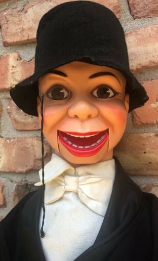 Vintage 1968 Juro Novelty Charlie McCarthy Ventriloquist Dummy Doll W/Box 2