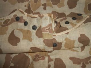 U.  S.  ARMY : RARE - WWII U.  S.  M.  C.  FROG CAMO REVERSIBLE PONCHO. , 11