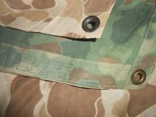 U.  S.  ARMY : RARE - WWII U.  S.  M.  C.  FROG CAMO REVERSIBLE PONCHO. , 4