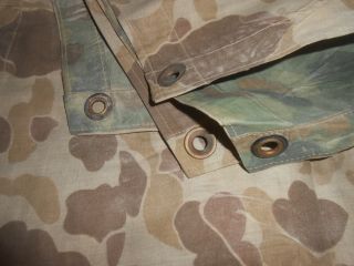 U.  S.  ARMY : RARE - WWII U.  S.  M.  C.  FROG CAMO REVERSIBLE PONCHO. , 6