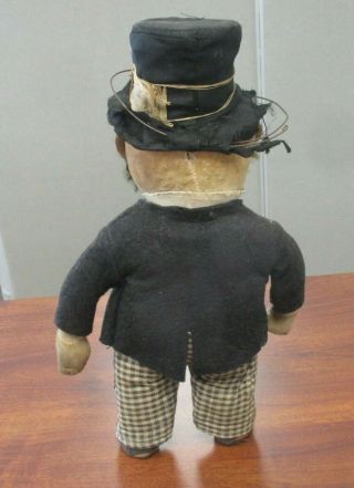 RARE EARLY Vintage BARNEY GOOGLE CLOTH CHARACTER DOLL 10 - 3/4 