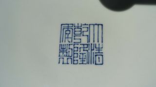 big Qianlong mark vase porcelain artifact bats repousse 3D chinese 19x15 old vtg 12