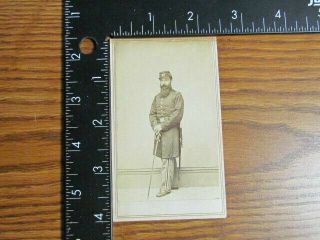 possible Civil War 8th York Infantry officer with sword cdv photograph 6