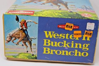 Marx Western Bucking Bronco W Box & Paperwork WoolworthsToy Mega Rare 11