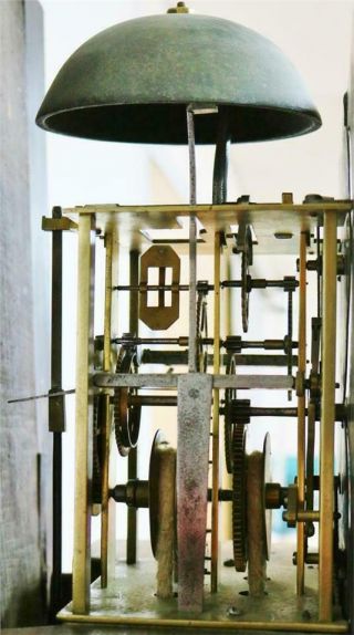 Very Rare Antique English C1790 Oak 30 Hour Striking Regulator Longcase Clock 11