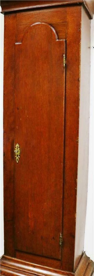 Very Rare Antique English C1790 Oak 30 Hour Striking Regulator Longcase Clock 6