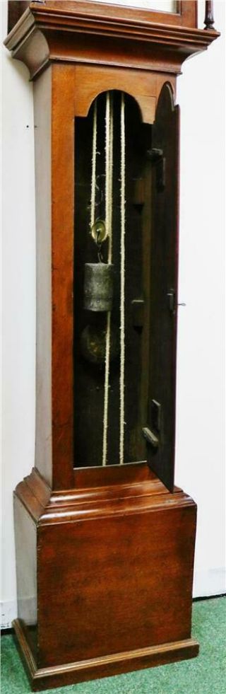 Very Rare Antique English C1790 Oak 30 Hour Striking Regulator Longcase Clock 8