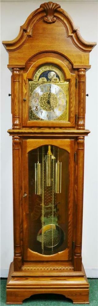 Vintage Hermle 3 Weight Musical Westminster Chime Regulator Longcase Clock