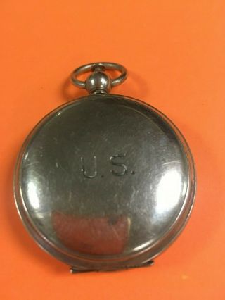 Vintage Wwii Us Military Wittnauer Pocket Watch Type Survival Compass