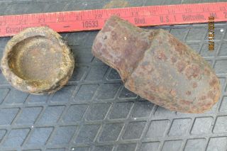 3 Inch 10 Pounder Hotchkiss Artillery Shell W \ Fuse,  Carolina 