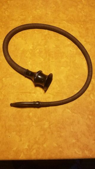Antique Vintage Conversation Speaking Tube Hearing Aid Tin Ear Horn Trumpet