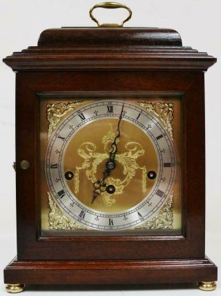 Vintage Comitti London 8 Day 1/4 Striking Musical Westminster Chime Mantel Clock