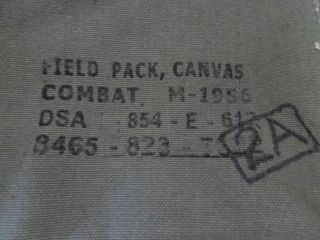 NOS us army M 56 61 butt pack field od olive jungle green drab alice vietnam 68 12