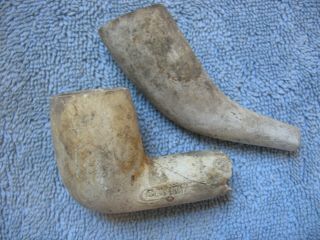 Dug Two (2) Clay Pipes From Michigan Campsite - Falmouth,  Va.